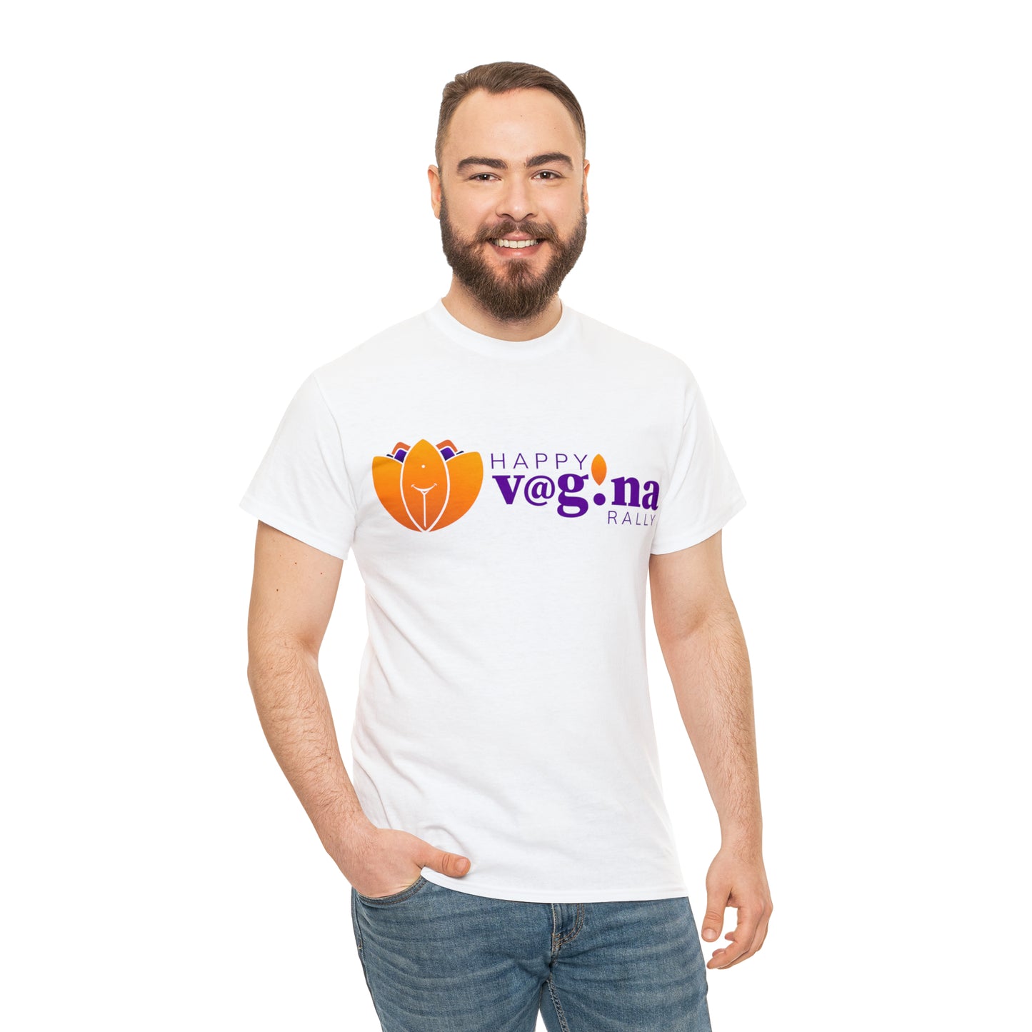 Happy V@G!NA Rally Unisex Heavy Cotton Tee