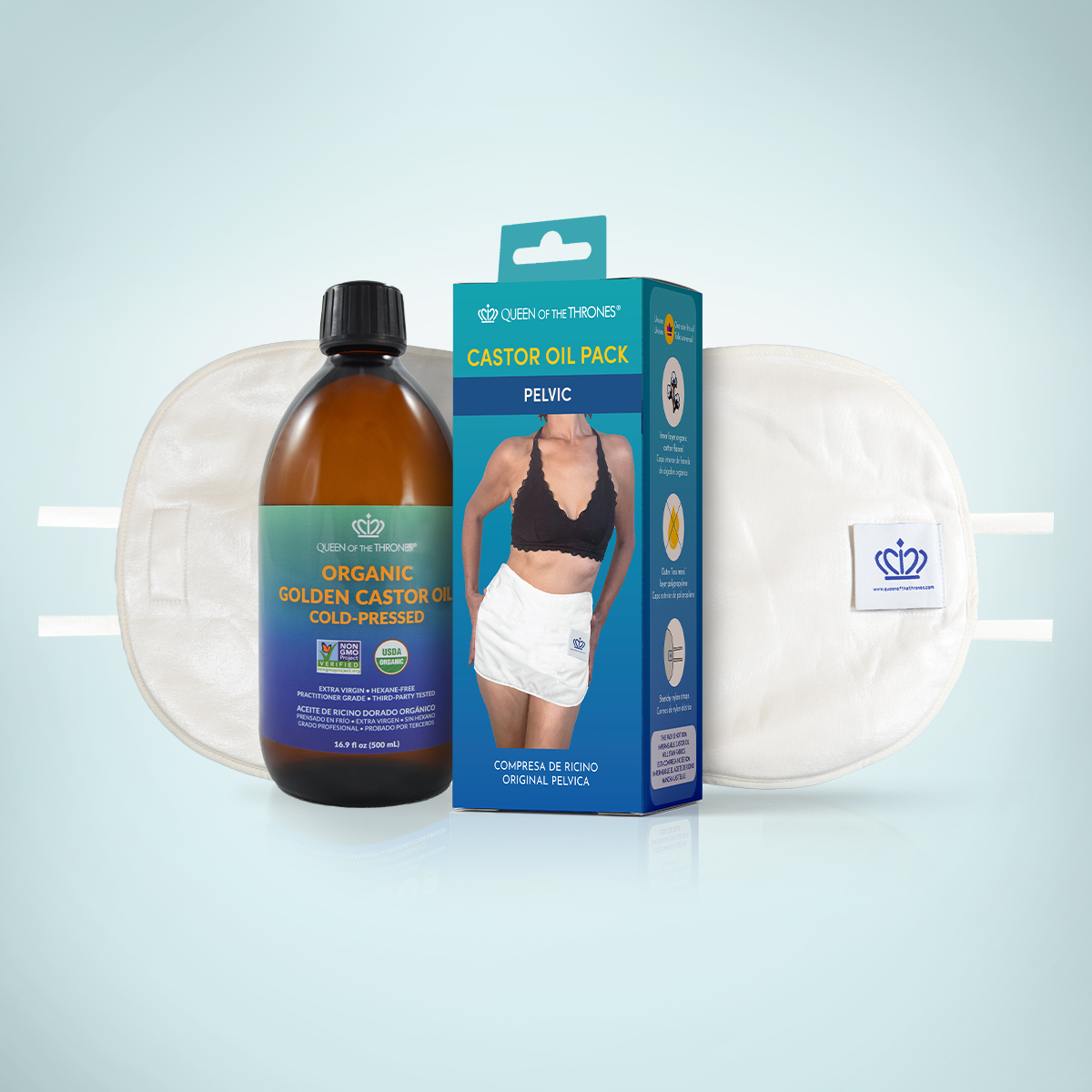 Queen of Thrones Castor Oil and Pelvic Pack