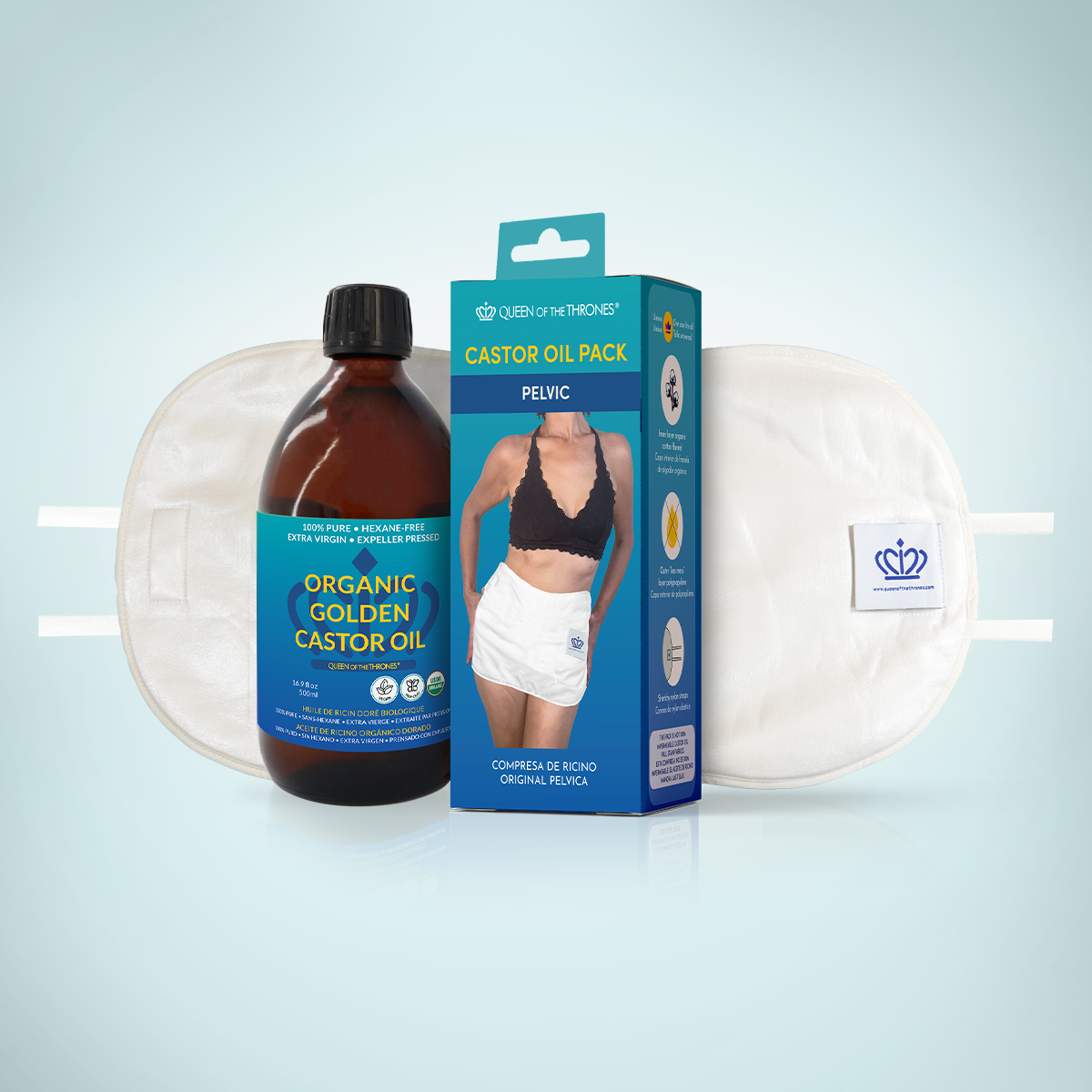 Queen of Thrones Castor Oil and Pelvic Pack