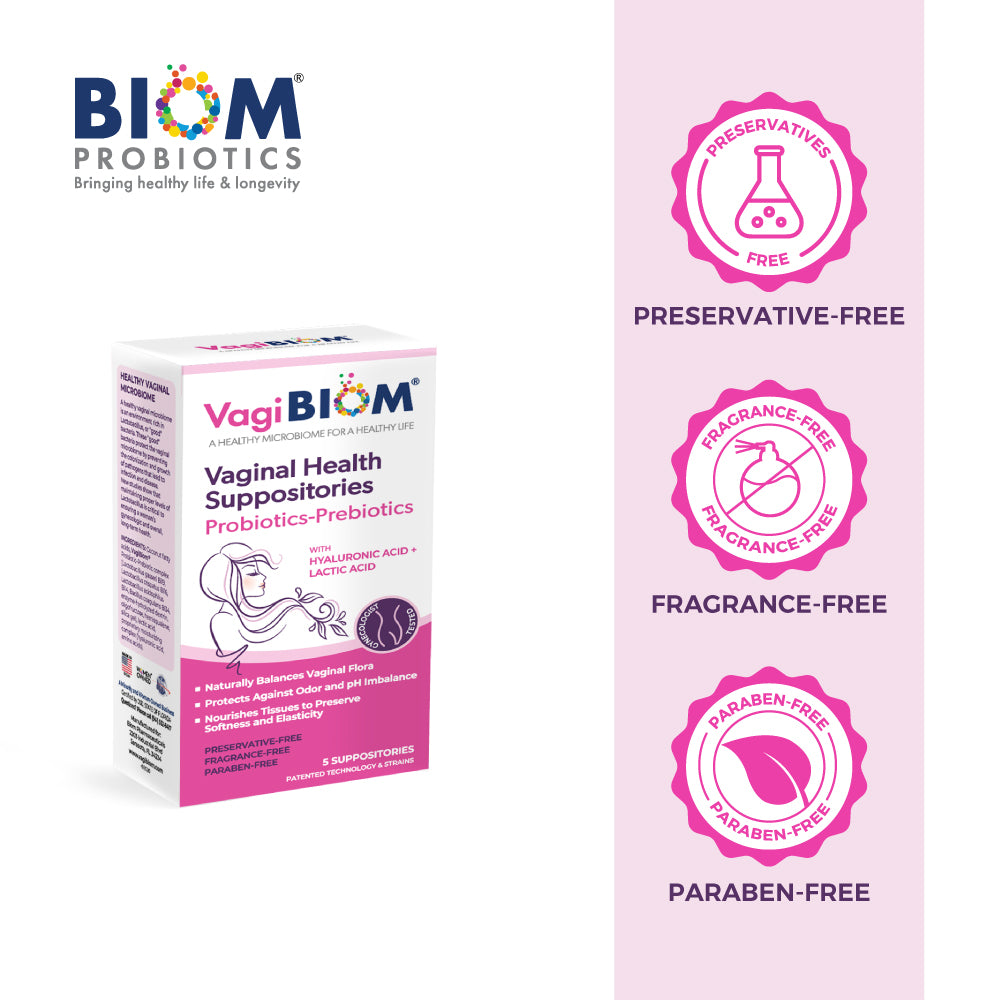 Vaginal Probiotic Suppositories - Biom | The Pelvic Floor Store