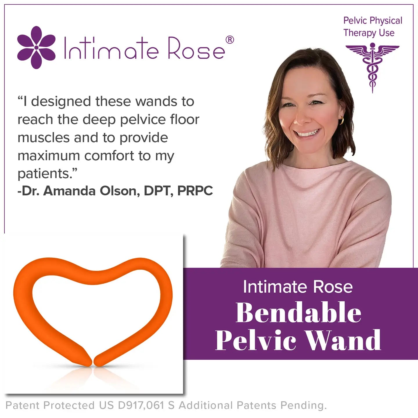 Bendable Pelvic Floor Wand & Massage Therapy Tool