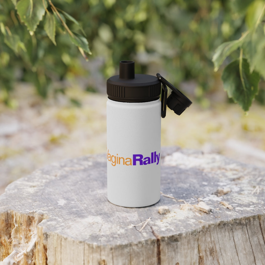 Happy Vagina Rally Stainless Steel Water Bottle, Sports Lid
