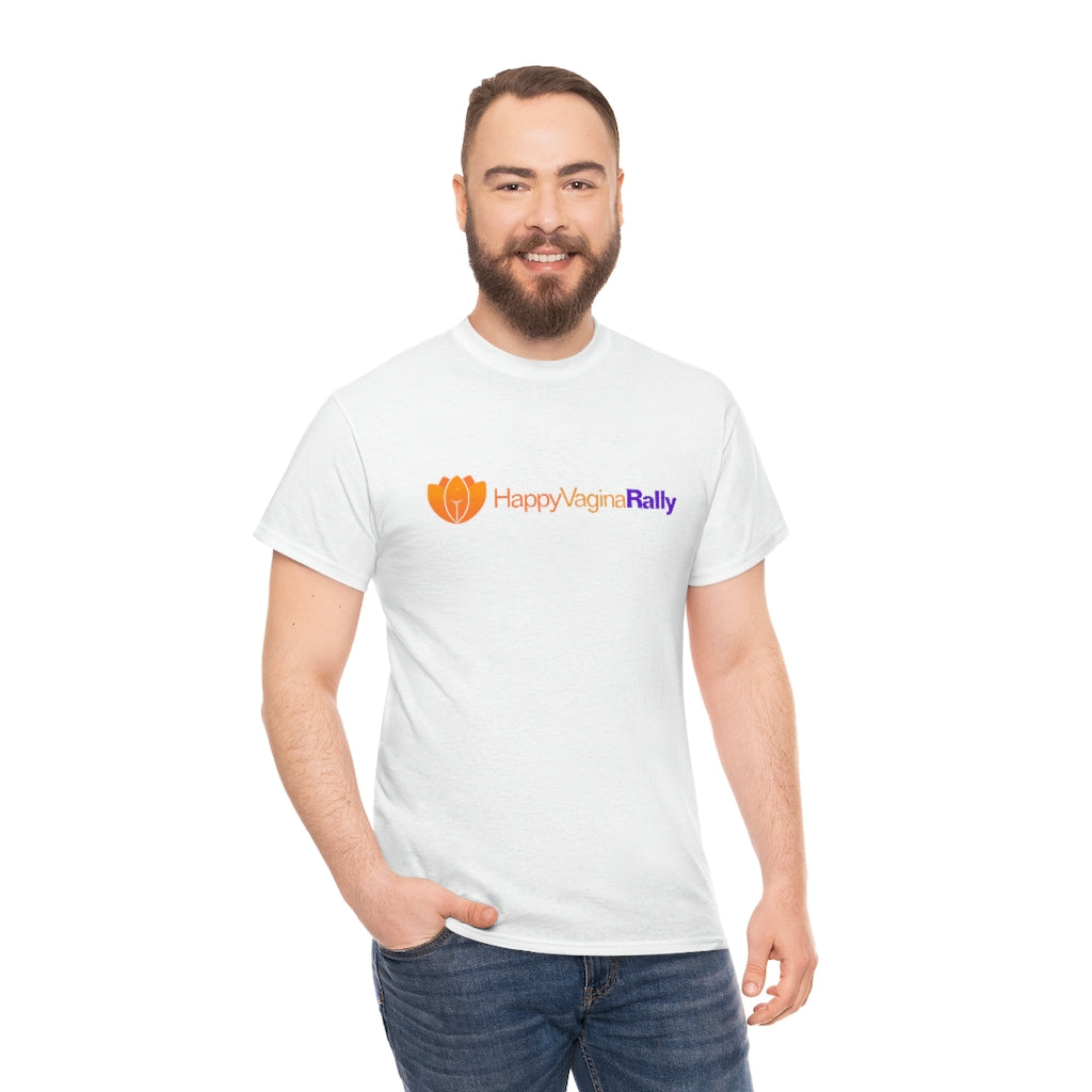 Happy Vagina Rally Logo Unisex Heavy Cotton Tee