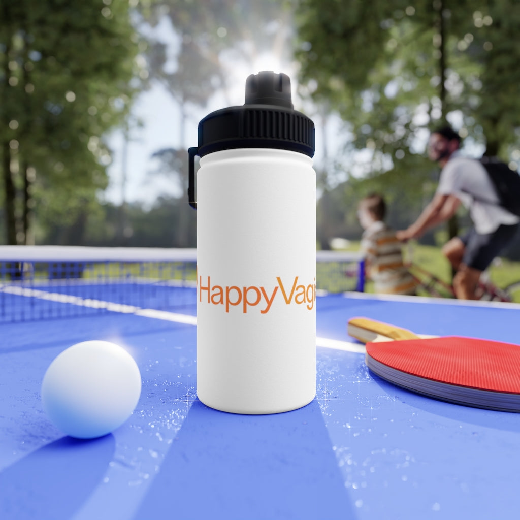 Happy Vagina Rally Stainless Steel Water Bottle, Sports Lid