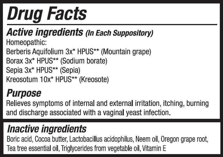 Vitanica Yeast Arrest Suppository