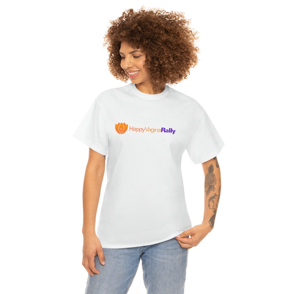 Happy Vagina Rally Logo Unisex Heavy Cotton Tee
