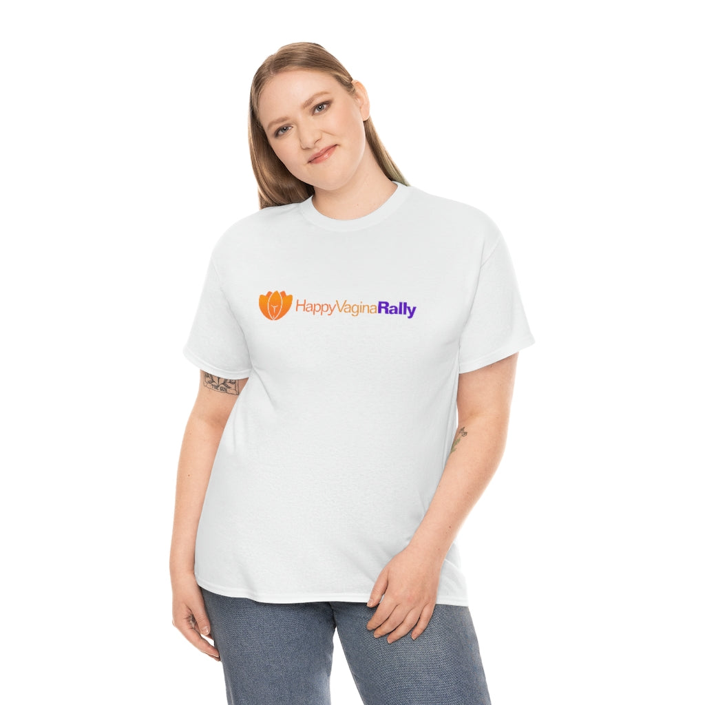 Happy Vagina Rally Logo Unisex Heavy Cotton Tee