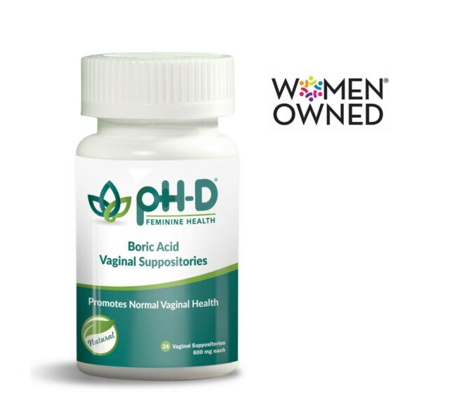 Boric Acid Suppositories by phD  24 count
