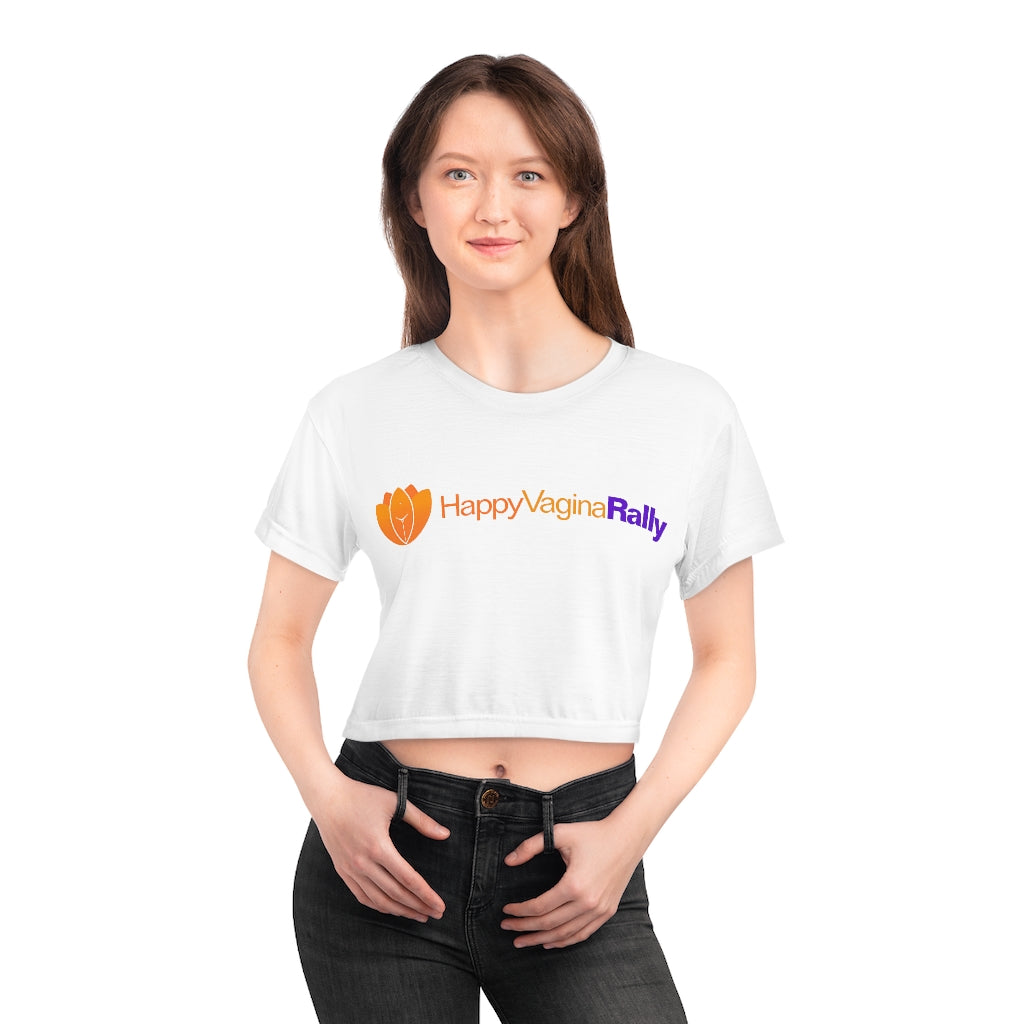 Camiseta corta con logo Happy Vagina Rally