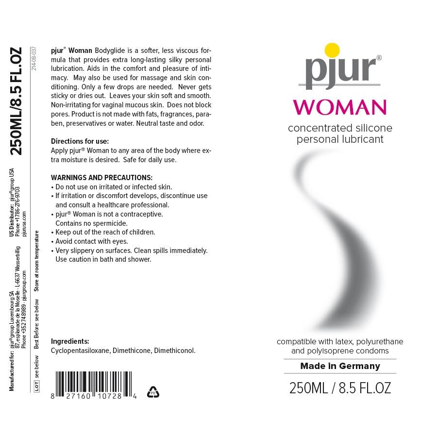 Lubricante personal de silicona pjur Woman