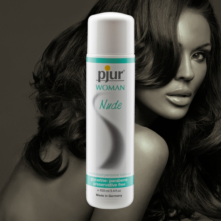 pjur Woman- Nude 水性潤滑劑 3.4 盎司瓶裝
