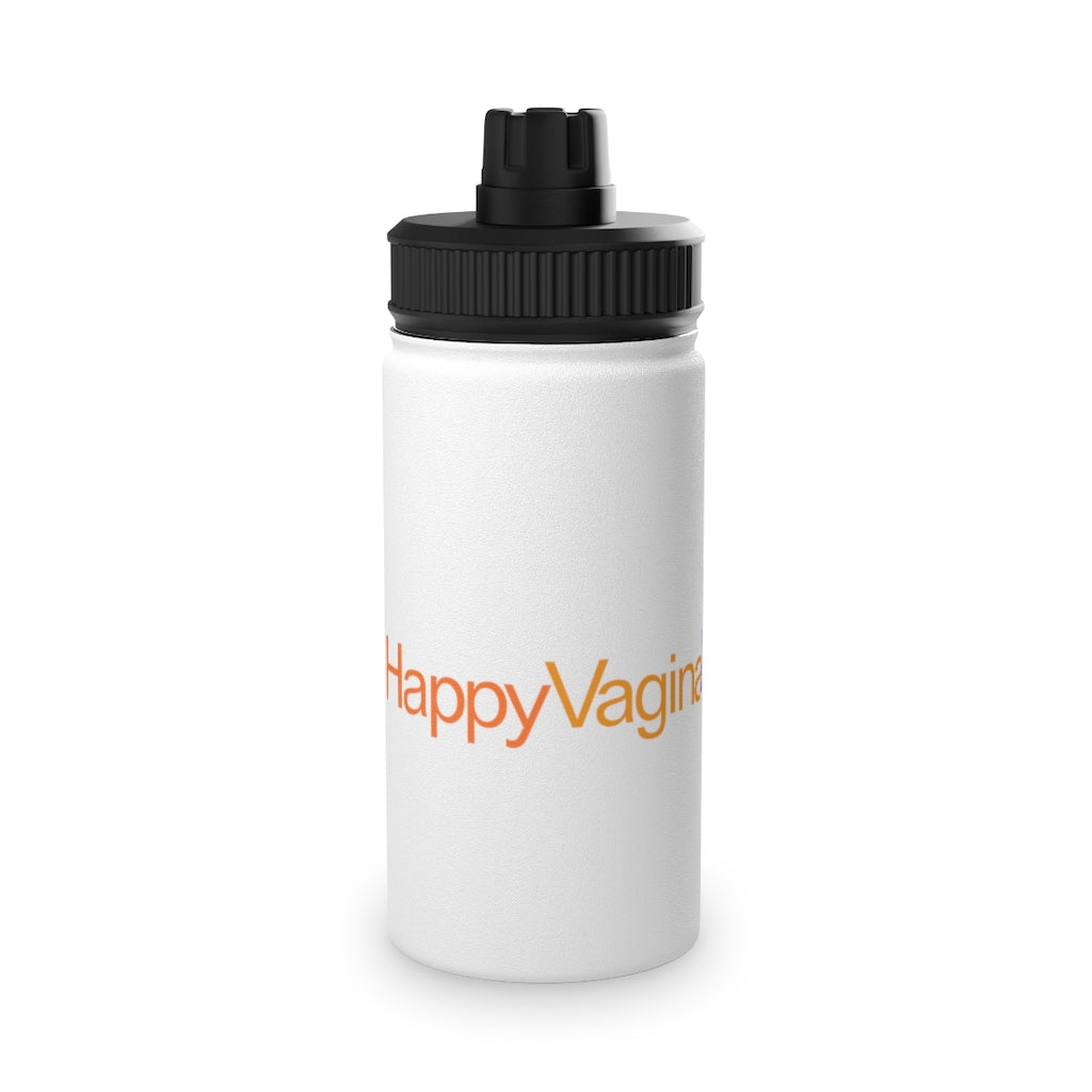 Botella de agua de acero inoxidable Happy Vagina Rally, tapa deportiva